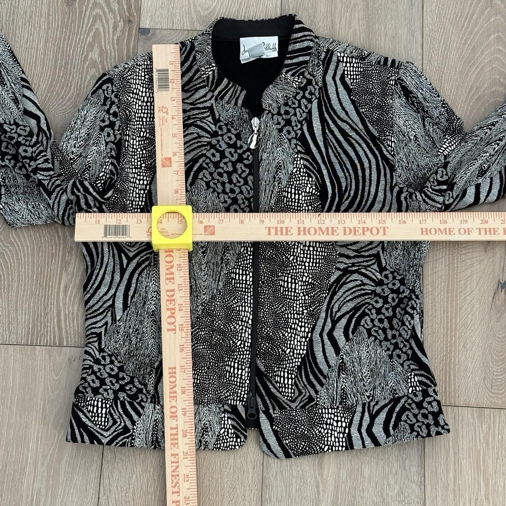 Vtg Joseph Ribkoff Multi Animal Print Y2K Retro Zip Up Jacket Size US 10 - Picture 9 of 11